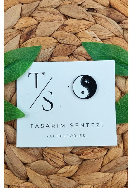 Rozet Metal Broş Yaka Okul Çantası Kıyafet Şapka Takı Aksesuar Yin Yang Iyilik Kötülük Tai Chi
