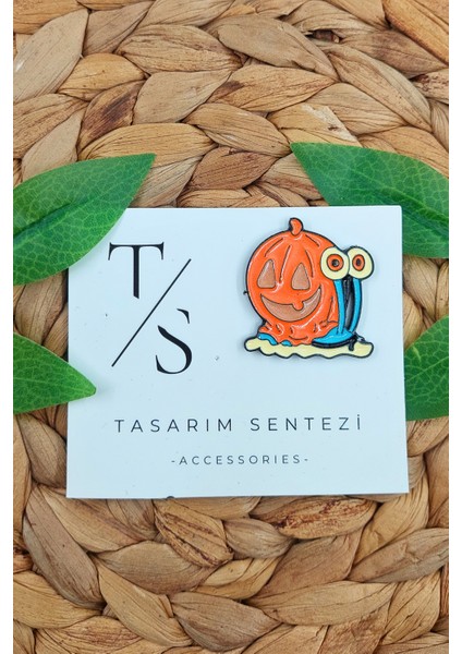 Rozet Metal Broş Yaka Çanta Kıyafet Şapka Yılbaşı Aksesuar Noel Christmas Salyangoz Kabak Yeni Yıl