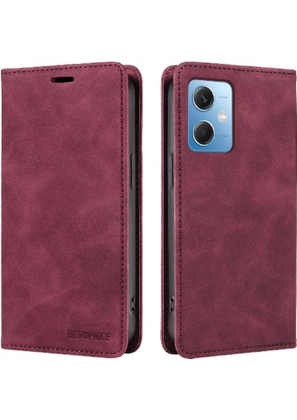 Xiaomi Redmi Not 12 4g Için Kılıf Folio Cüzdan Pu Deri Manyetik (Yurt Dışından)