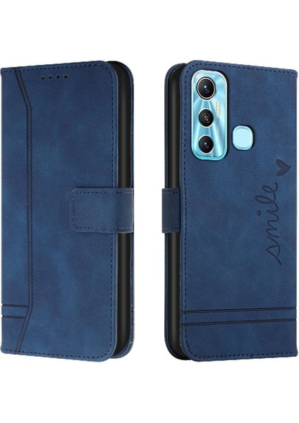 Infinix Sıcak 11 Flip Folio Cüzdan Için Telefon Kılıfı El Kayışı Pu Deri Kart (Yurt Dışından)
