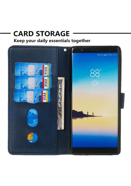 Samsung Galaxy Not 8 Için Kılıf Fermuar Kart Yuvası Sahipleri Koruyucu Kapak (Yurt Dışından)