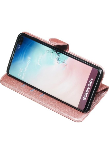 Samsung Galaxy S10 Artı Fermuar Deri Koruyucu Kapak Kartı (Yurt Dışından)