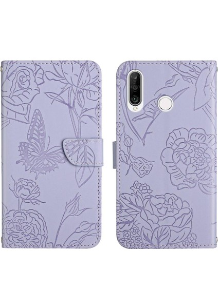 Huawei P30 Lite Pu Deri Kapak Kapak Anti-Damla Koruma Kılıfı (Yurt Dışından)