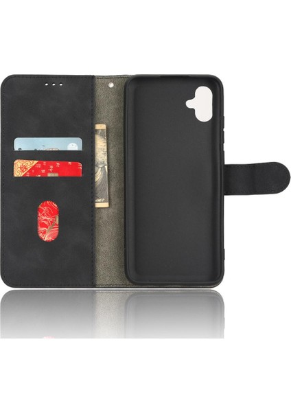 Samsung Galaxy A04E Kart Ekleme Deri Folio Flip Case ile (Yurt Dışından)