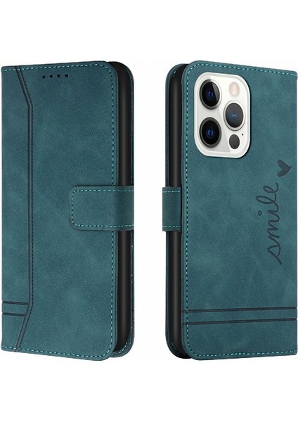 Iphone 13 Için Telefon Kılıfı Pro Max Manyetik Kapatma Kart Yuvaları Kapak Pu El (Yurt Dışından)