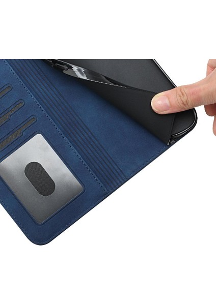 Iphone 15 Için Telefon Kılıfı Artı Flip Folio Cüzdan Pu Deri El Kayışı Kart (Yurt Dışından)