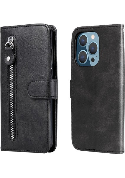 Iphone 13 Için Kılıf Pro Max Kart Yuvası Sahipleri Koruyucu Kapak Fermuar (Yurt Dışından)