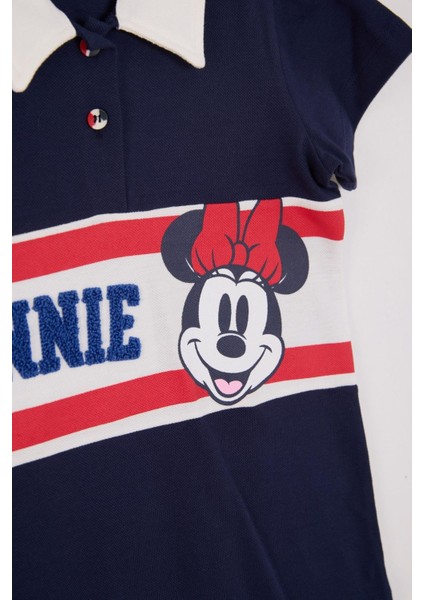 Minnie Lisansli Elbise Lacivert 7 Yaş