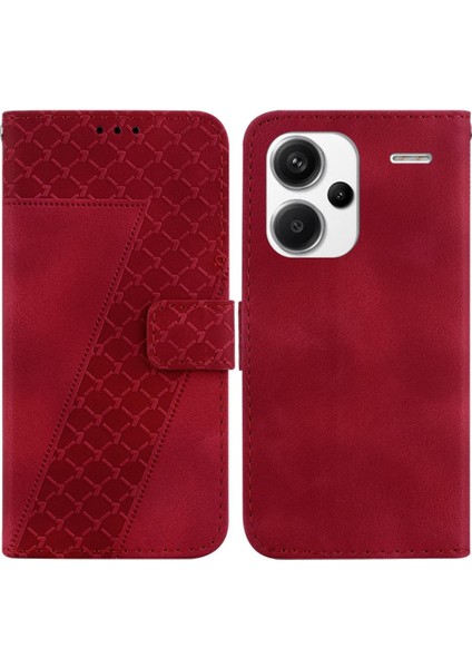 Xiaomi Redmi Için Not 13 Pro Artı Flip Folio Kapak Cüzdan Kabartmalı Pu (Yurt Dışından)