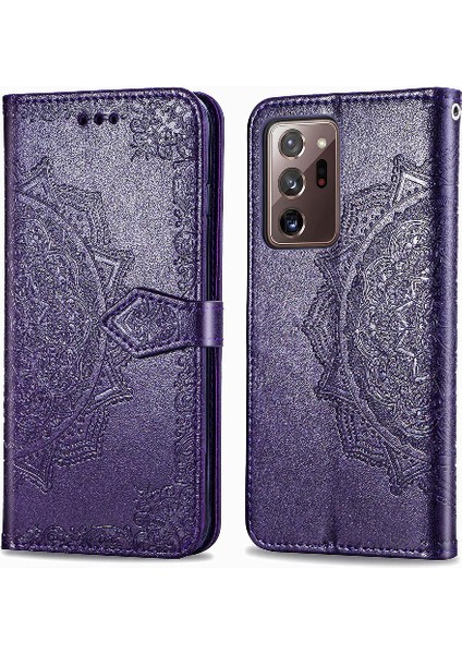 Samsung Not 20 Için Kılıf Ultra Basit Iş Deri Kılıf Kapak Çevirin (Yurt Dışından)