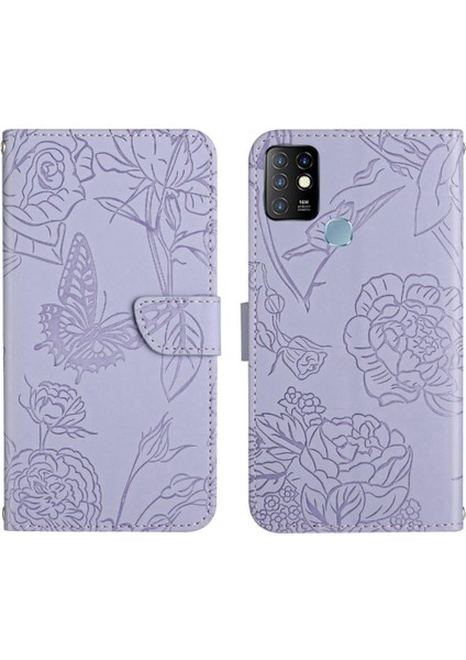 Infinix Sıcak 10 Pu Deri Kapak Kapak Darbeye Deri Kılıf ve (Yurt Dışından)