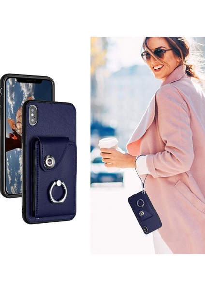 Iphone X/xs Koruyucu Kapak Deri Kart Yuvası Tutucular El Kayışı (Yurt Dışından) fırsatları