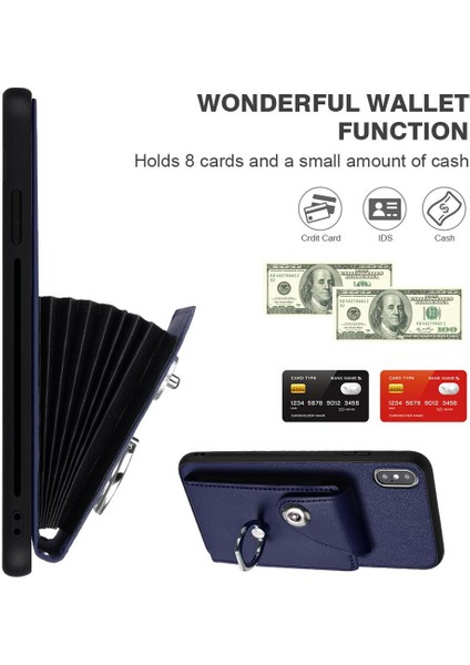 Iphone X/xs Koruyucu Kapak Deri Kart Yuvası Tutucular El Kayışı (Yurt Dışından) indirimleri