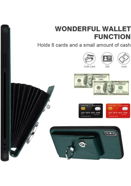 Iphone X/xs Koruyucu Kapak Deri Kart Yuvası Tutucular El Kayışı (Yurt Dışından) indirimleri
