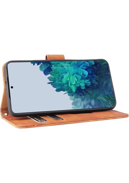 Samsung Galaxy S22 Için Kılıf Tam Koruma Deri Folio Flip Case Kart (Yurt Dışından)