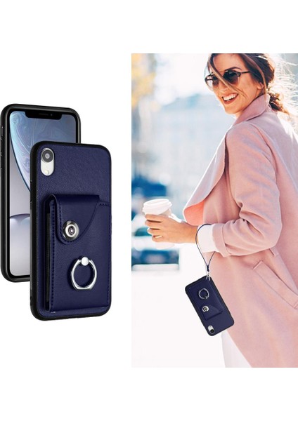 Iphone Xr Deri El Kayışı Kart Yuvası Tutucular Koruyucu Kapak (Yurt Dışından)