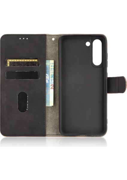 Samsung Galaxy S21 Fe Kart Ekleme Deri Folio Flip Case (Yurt Dışından)