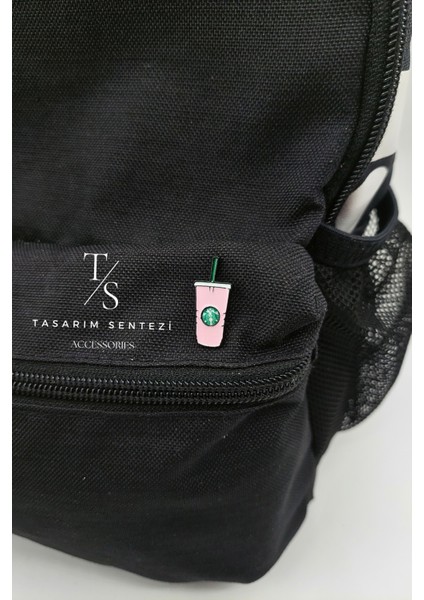 Rozet Metal Broş Yaka Okul Çantası Kıyafet Şapka Takı Aksesuar Kahve Starbucks Coffee Pembe Nescafe modelleri
