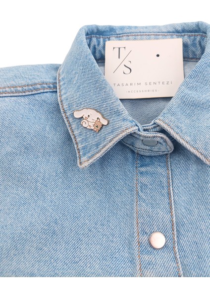 Rozet Metal Broş Yaka Okul Çantası Kıyafet Şapka Takı Aksesuar Cinnamoroll Hello Kitty Çizgi Film fiyatları