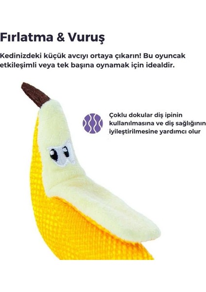 Dental Banana Ağız Bakım Kedi Oyuncağı fırsatları
