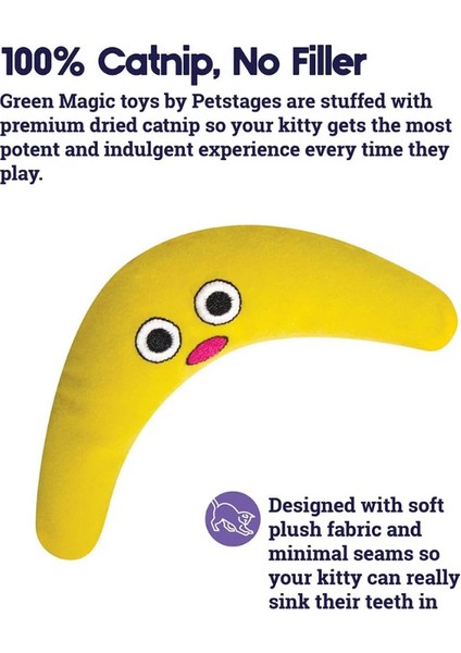 Catnip Boomerang Buddy Catnipli Peluş Kedi Oyuncağı