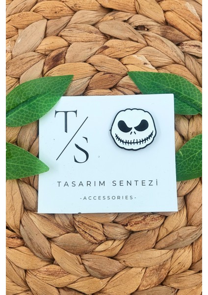 Rozet Metal Broş Yaka Çanta Kıyafet Yılbaşı Aksesuar Christmas Jack Skellington Noel Gecesi Kabusu