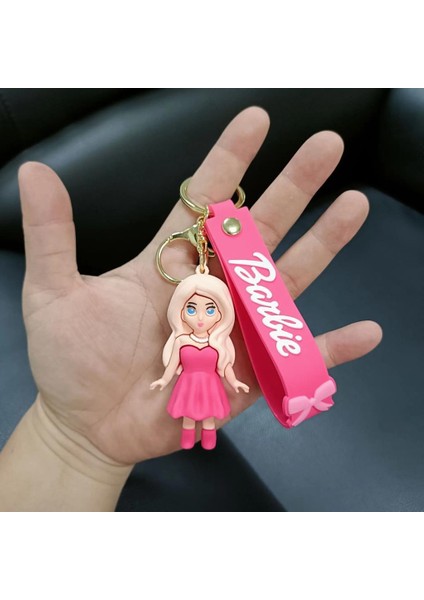 Anahtarlık Silikon Bebek Çizgi Film Anahtarlık Çanta Süsü Pembe modelleri