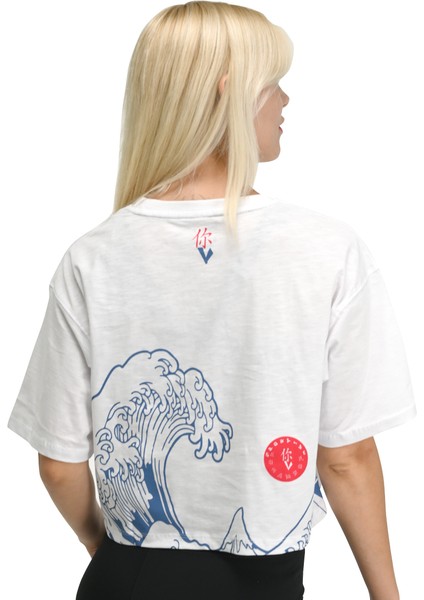 Asuka Kadın Beyaz Günlük Stil T-Shirt 24YKTL18B12-BYZ fiyatları