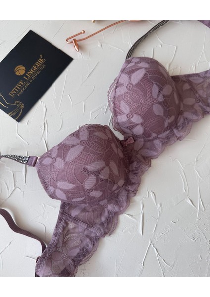 Jasmine Askıları Parlak Taşlı Hafif Destekli Dantelli Soft Cup Ithal Sütyen (B-C Cup) fiyatları