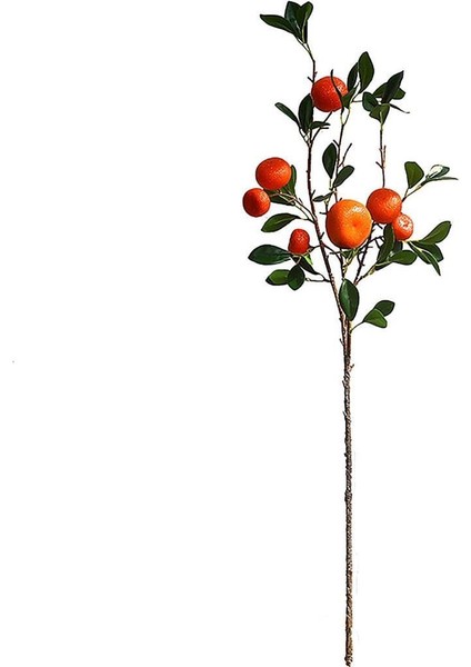 Yapay Portakal Dalı 87cm Yapay Çiçek Limon Ağacı Dalı