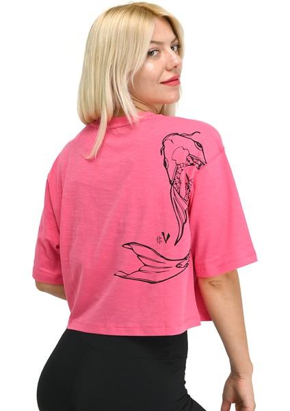 Aki Kadın Pembe Günlük Stil T-Shirt 24YKTL18B13-PMB fiyatları