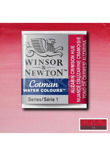 Winsor Newton Tablet Sulu Boya No : 003 Alizarin Crimson Hue