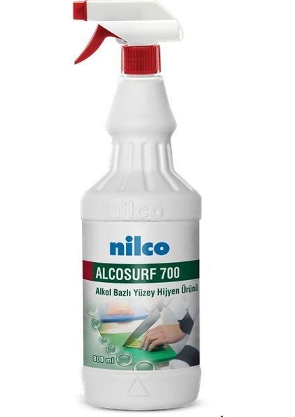 Nilco Alcosurf 700 800ML Alkol Bazlı Yüzey Hijyen Ürünü