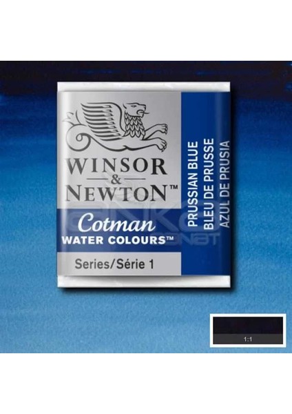 Winsor Newton Tablet Sulu Boya No : 538 Prussian Blue