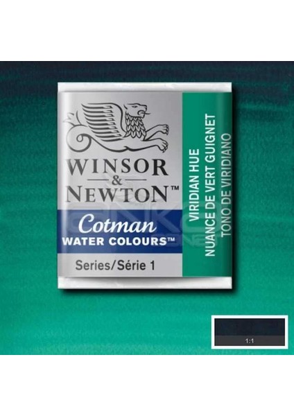 Winsor Newton Tablet Sulu Boya No : 696 Viridian Hue