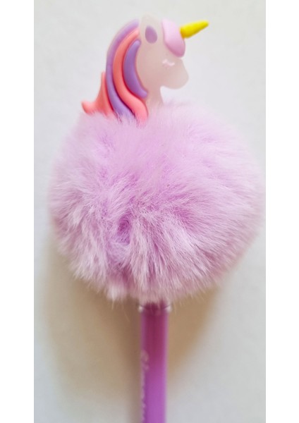 2'li Ponpon Yumurtlayan Kalem Unicorn Flamingo Başlı Renk Seçenekli