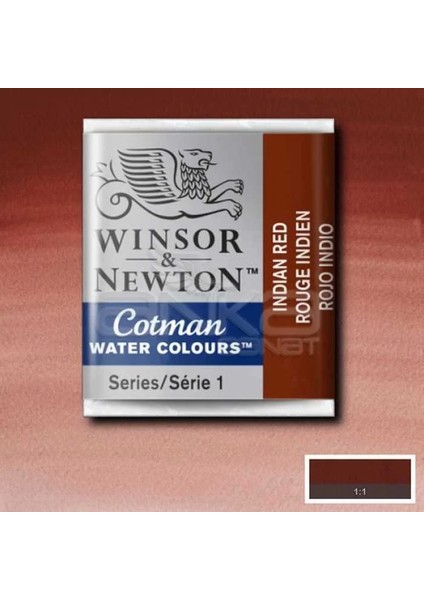 Winsor Newton Tablet Sulu Boya No : 317 Indian Red