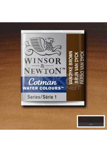 Winsor Newton Tablet Sulu Boya No : 676 Vandayk Brown