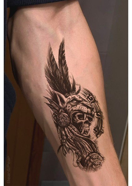 BP Tattoo Kurukafa Maske Geçici Dövme