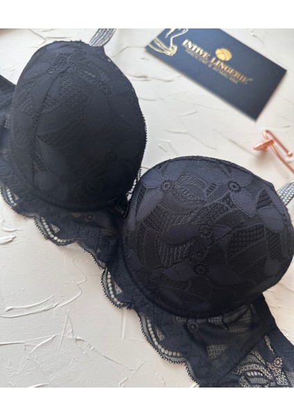 Jasmine Askıları Parlak Taşlı Hafif Destekli Dantelli Soft Cup Ithal Sütyen (B-C Cup) fırsatları