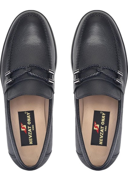 Siyah Bağcıksız Erkek Ayakkabı -59621- modelleri
