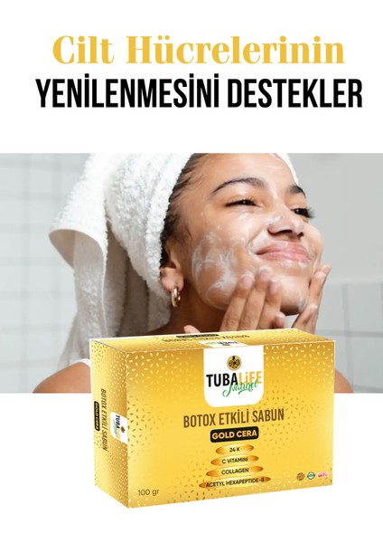 Tubalıfe C Vitamini Altın Parçacıklı Botoks Etkili Sabun 100 gr