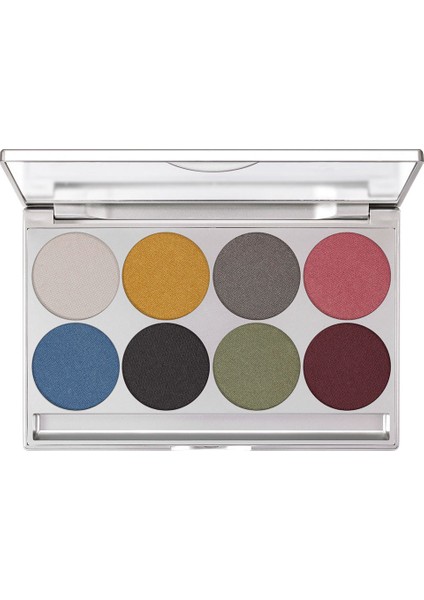 Eye Shadow Mirror Palette 8 Colors Iridecent Göz Farı