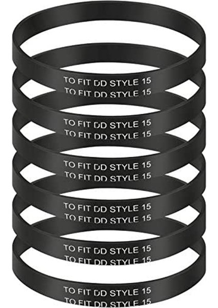 6 Parça Yedek Elektrikli Süpürge Tırtıllı Kemer Kir Şeytan Tarzı 15 Dik Elektrikli Süpürge Için Uyumlu (Yurt Dışından)