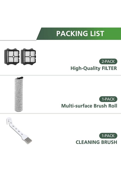 Ifloor 3 ve Ifloor One S3 Akülü Islak Kuru Elektrikli Süpürge Için Uyumlu Yedek Hepa Filtre ve Fırça Rulosu (Yurt Dışından) fiyatları