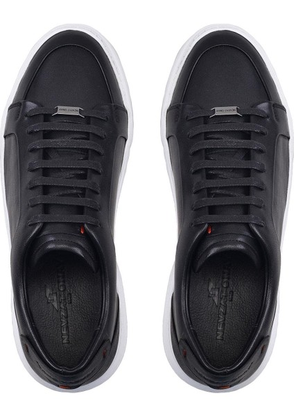 Siyah Bağcıklı Sneaker Erkek Ayakkabı -92115- modelleri
