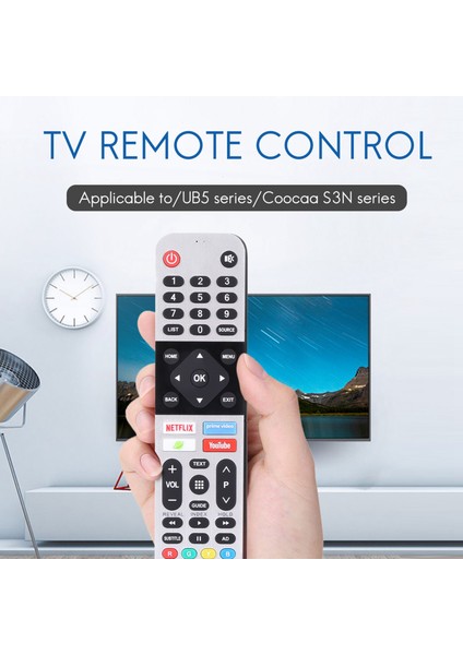 Skyworth Android Tv Için 539C-268920-W010 Akıllı Tv Için TB5000 UB5100 UB5500 Uzaktan Kumanda (Yurt Dışından)