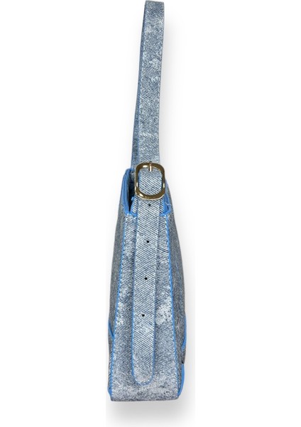 Kadın Denim Desenli Omuz Çantası fiyatları