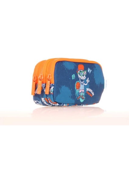 Kids 3 Bölmeli Kalem Çantası Fast Brooklyn Mavi L8171 fiyatları