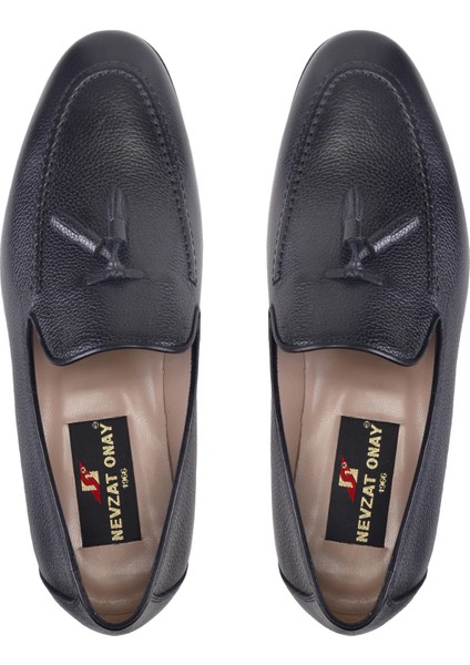 Siyah Püsküllü Kösele Erkek Ayakkabı -25541- modelleri